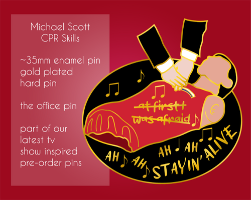 Load image into Gallery viewer, The Office CPR - Tv Show Enamel Pin
