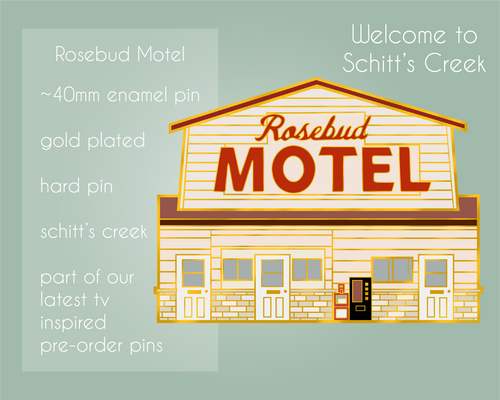 Load image into Gallery viewer, Rosebud Motel - Schitt&#39;s Creek - Tv Show Enamel Pin
