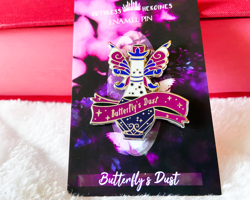 Load image into Gallery viewer, Butterfly&#39;s Dust - Poison Study Magic - Bookish Enamel Pin

