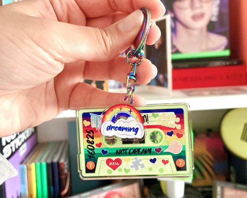 Load image into Gallery viewer, Nct Dream mixtape inspired acrylic keyring
