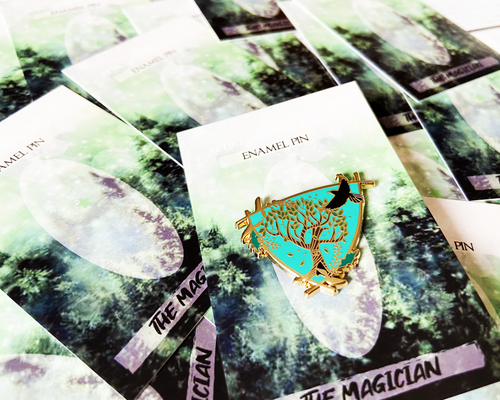 Load image into Gallery viewer, The Magician Pin - Bookish Enamel Pin
