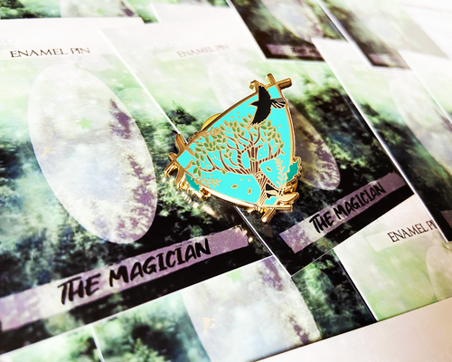 Load image into Gallery viewer, The Magician Pin - Bookish Enamel Pin
